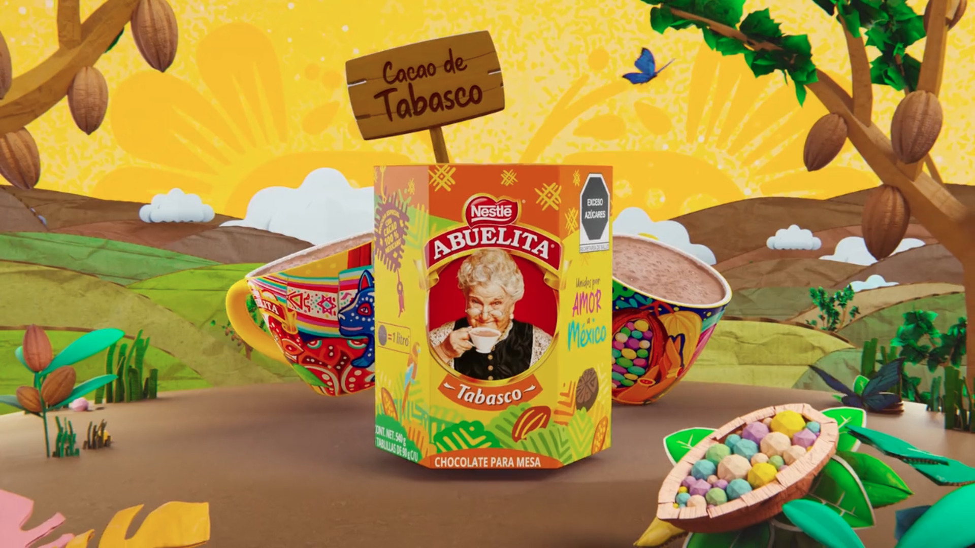 Chocolate Abuelita "Unidos por amor a Mexico"